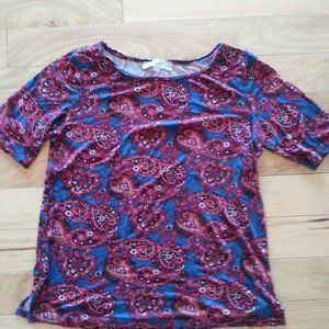 LOFT paisley shirt